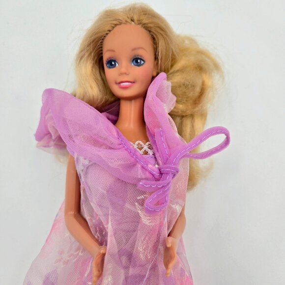1984 Dreamtime Barbie Doll 9180 Original Gown And Robe Superstar Mattel Read - Picture 16 of 16